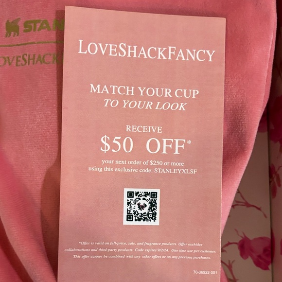 Stanley Quencher H2.0 Tumbler with Pink Floral Design- Love Shack Fancy - Picture 11 of 11